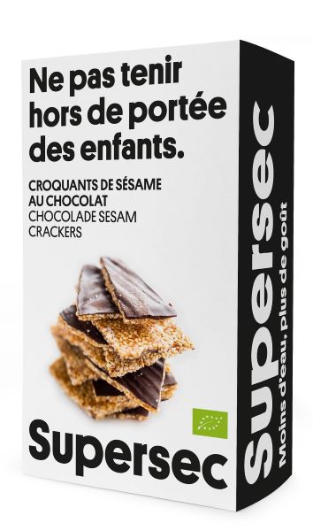 Supersec -- Croquants de sésames au chocolat bio - 110 g