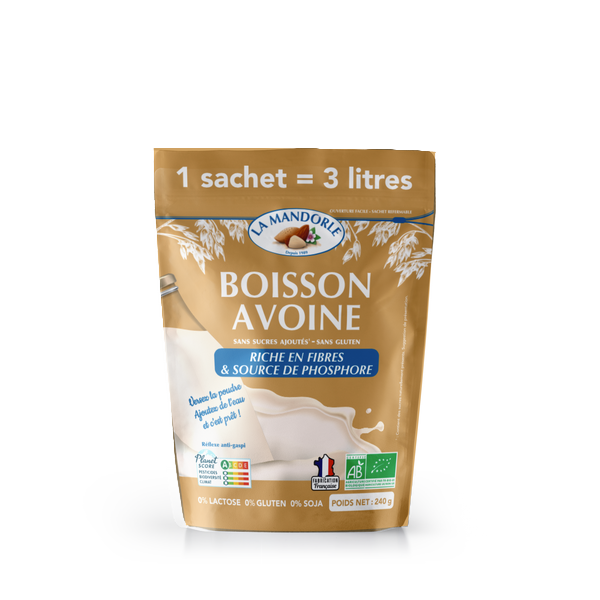 La Mandorle -- DDM 28.03.2025 Boisson avoine bio - 240 g