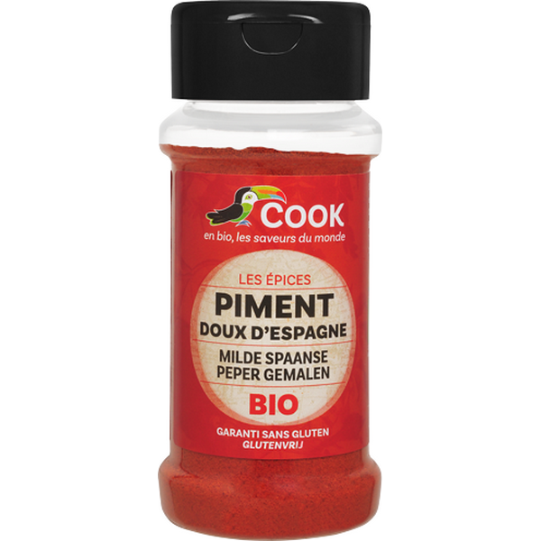 Cook épices -- DDM 28.05.2025 Piment doux d'espagne bio (origine Espagne) - 40 g