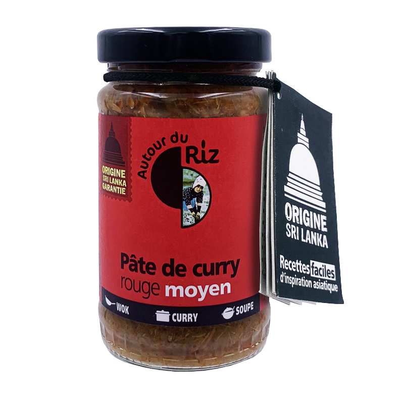 Autour du riz -- Pâte de curry rouge moyen bio - 100 g