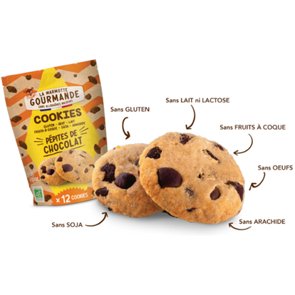 La Marmotte Gourmande -- DDM 20.05.2025 Cookies caramel vanille sans allergène - 150 g