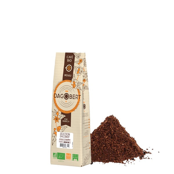 Les Cafés Dagobert -- Mélange sélection 100% arabica bio fairtrade - moulu/filtre - 250 g